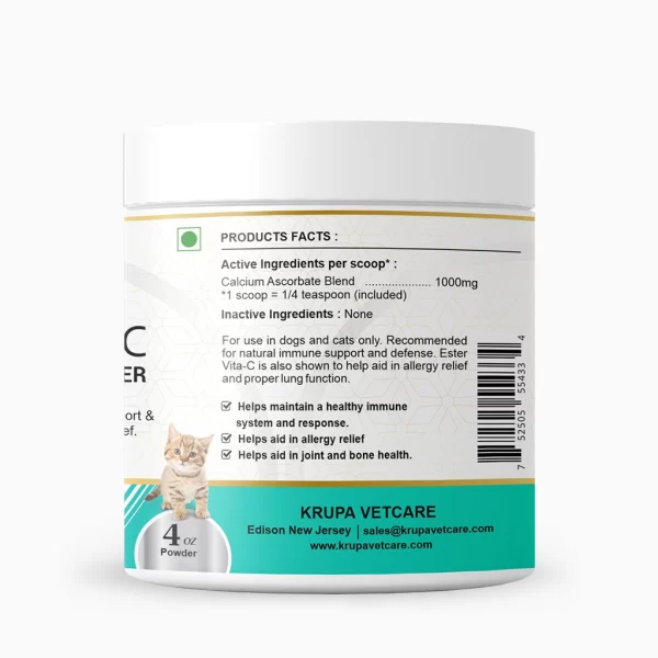 Ester Vita-C-Ebay-4oz_R, products facts, ingredient and benefit