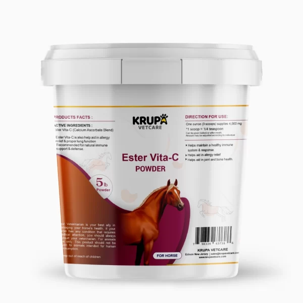 Ester Vita-c powder from krupavetcare brand